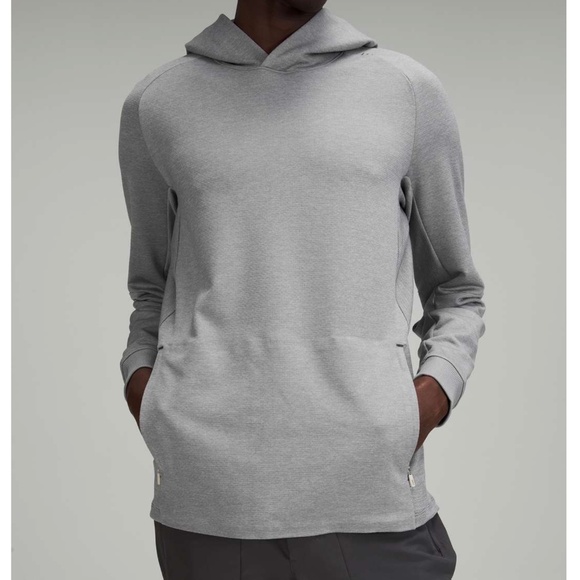 Lululemon Textured Tech Hoodie - M - White Opal / Rhino Grey - Picture 1 of 5